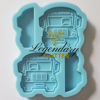 Flat School Bus Straw Topper Mold