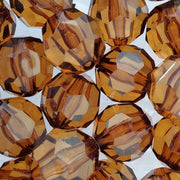 Brown Faceted Bead - 20mm - Set of 3