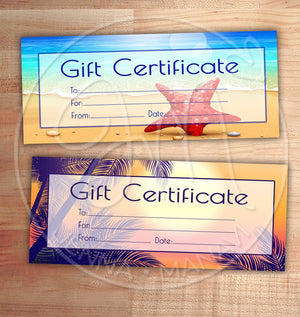 Beachy Gift Certificates