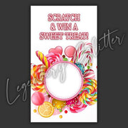 Sweet Treat Scratch Off Cards