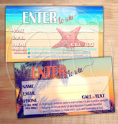 Beachy Enter to Win Cards