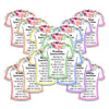 Shirt Care Washing Instructions Vinyl Stickers, set of 14